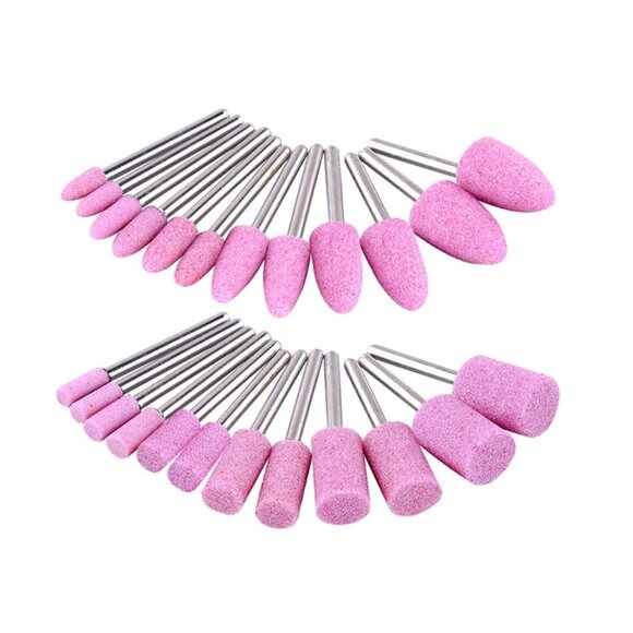 Abrasive Stone Head Set 24Pcs 6 Sizes Grinding Wheel Bits For Dremel Rotary Tool - Picture 1 of 4